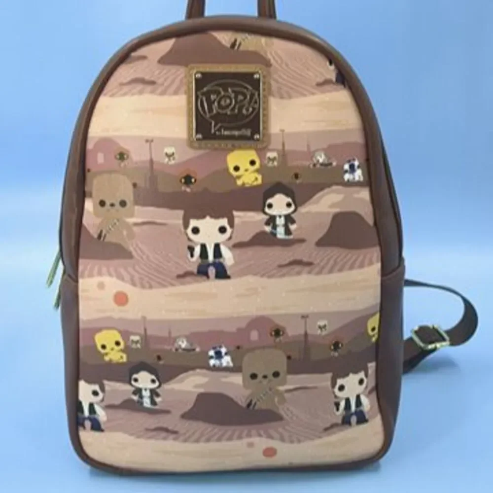 Loungefly Funko Pop Star Wars Tatooine Chewie Hans Solo Mini Backpack